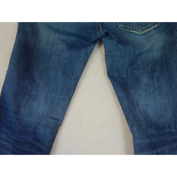 Miss Me Womens Boot Cut Denim Jeans Distresse Style JE8000BX Embellished Size 29 - Picture 10 of 16